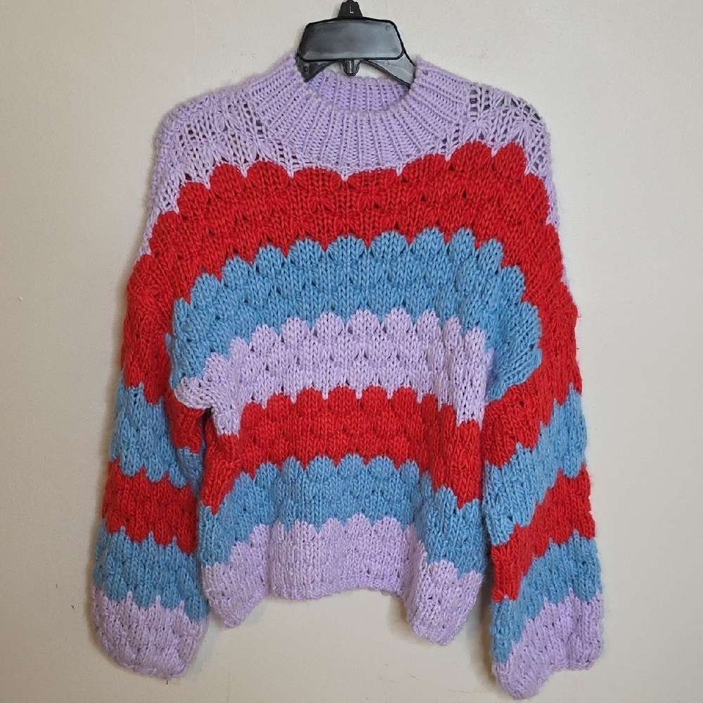 Forever 21 Multicolor chunky Size Medium Knit Sweater